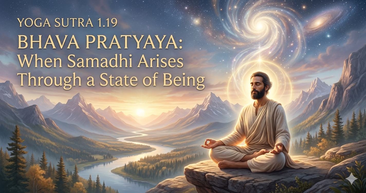 Yoga Sutra 1.19 — Bhava Pratyaya: When Samadhi Arises Through a State of Being