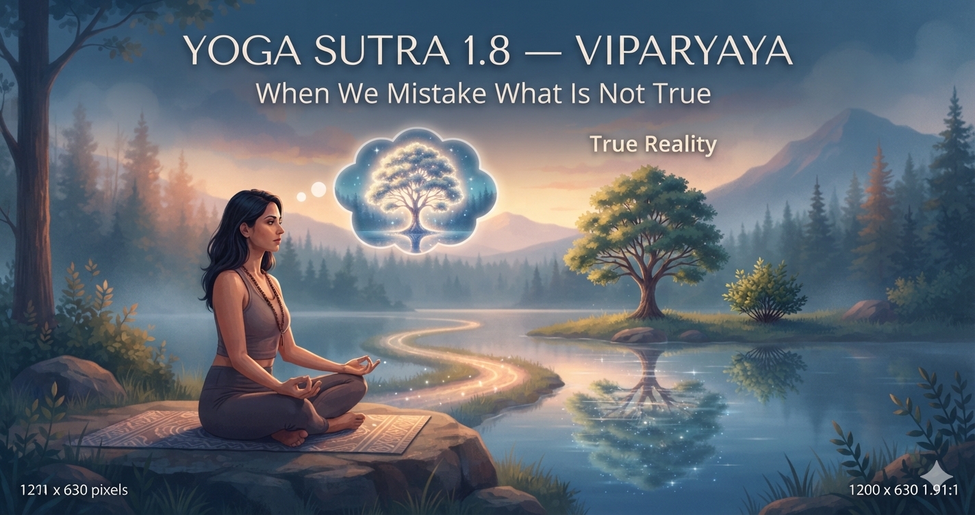 Yoga Sutra 1.8 — Viparyaya: When We Mistake What Is Not True