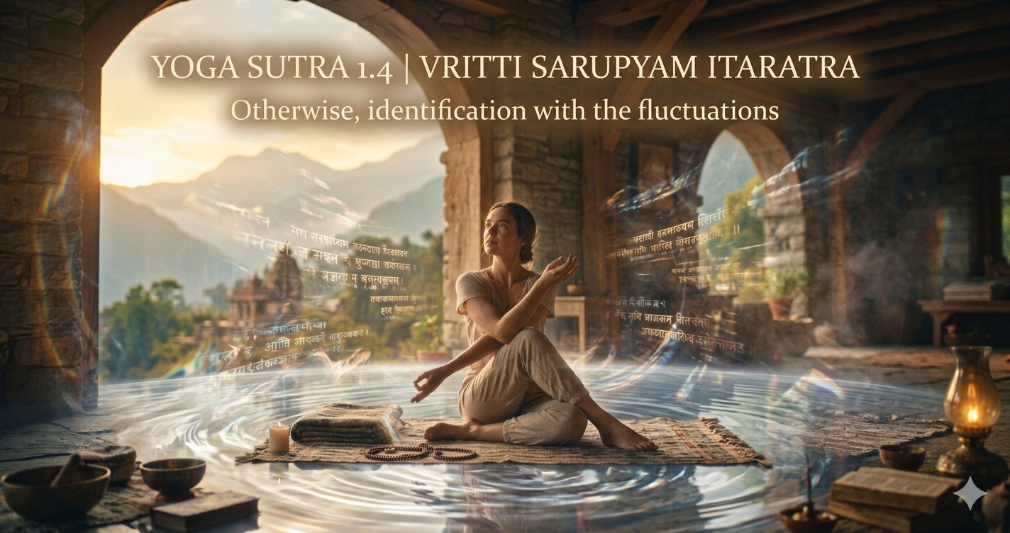Yoga Sutra 1.4 — Vritti Sarupyam Itaratra