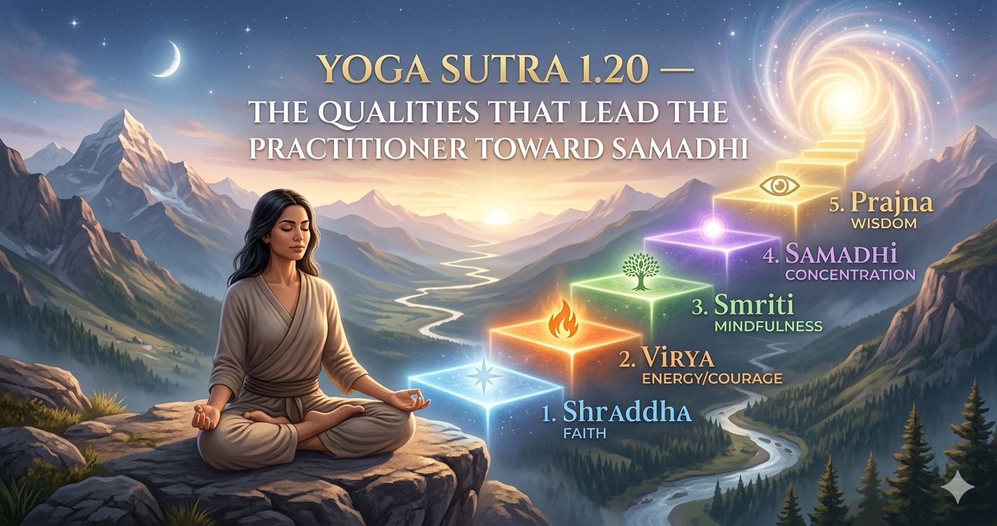 Yoga Sutra 1.20 — The Qualities That Lead the Practitioner Toward Samadhi